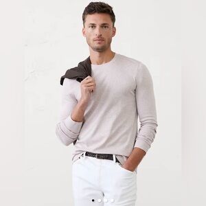 BR Factory Luxe Touch Crew—oatmeal heather